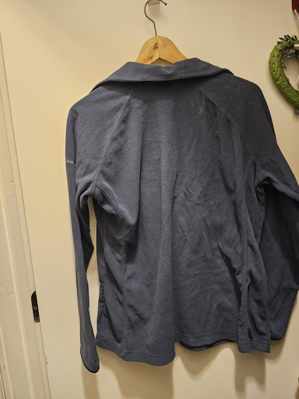 Columbia Women's XL Glacial IV Lightweight Half Zip Fleece Pullover Sleeve Logo - Picture 2 of 6
